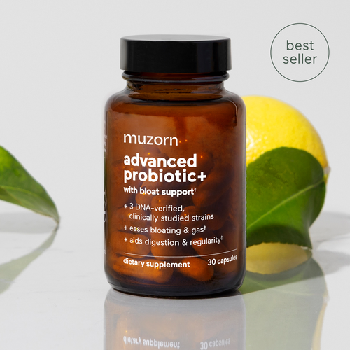 MUZORN advanced probiotic+ with bloat support