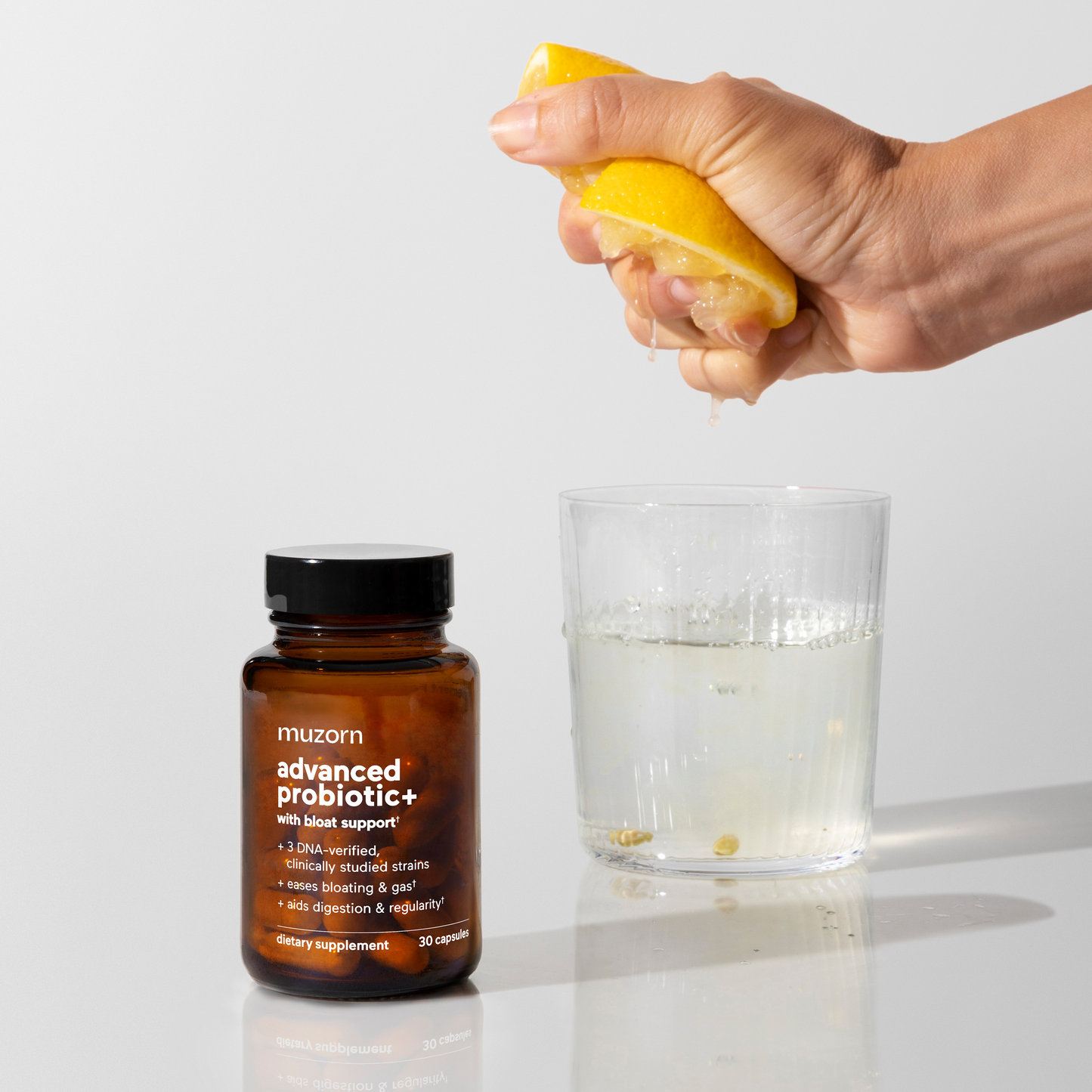 MUZORN advanced probiotic+ with bloat support