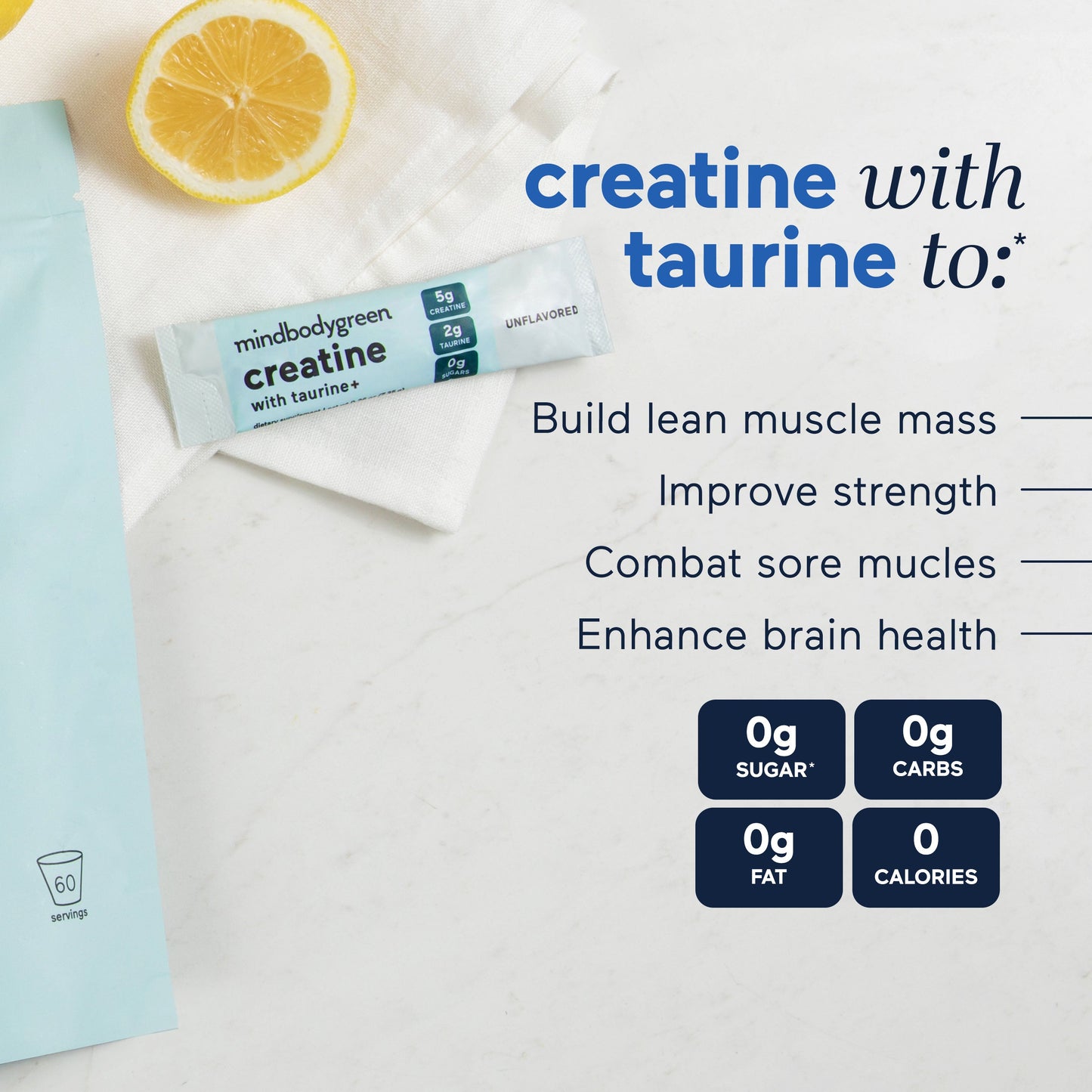 MUZORN creatine with taurine+ drink mixes